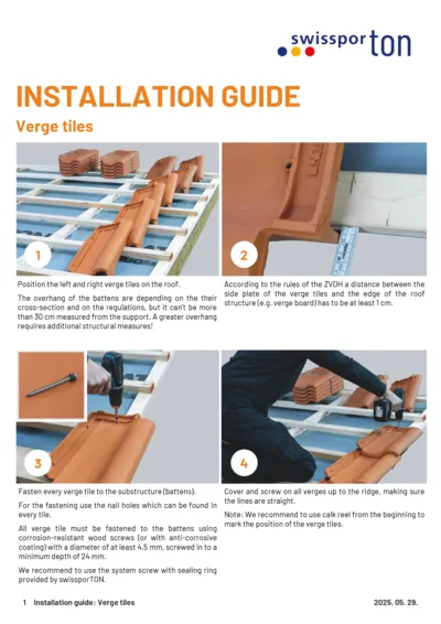 Installation guide Verge tiles 2025 EN