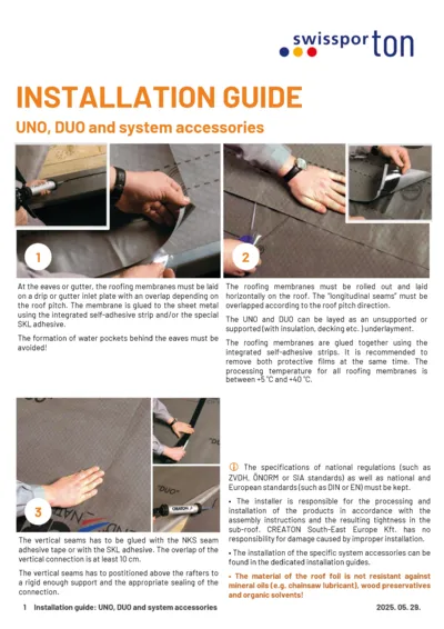 Installation guide UNO DUO 2025 EN